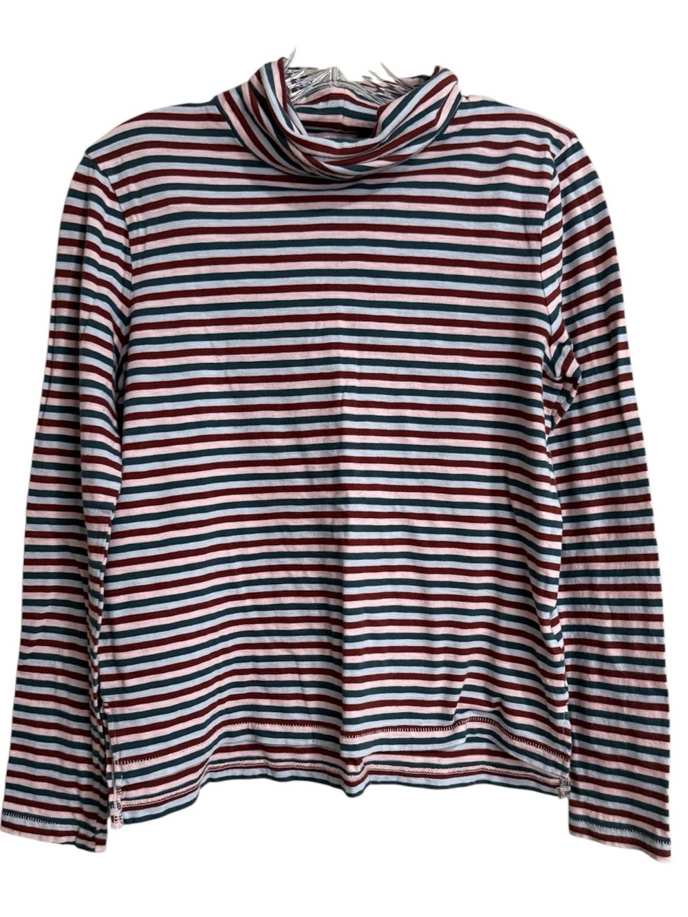 Madewell Striped Long Sleeve Turtleneck Top